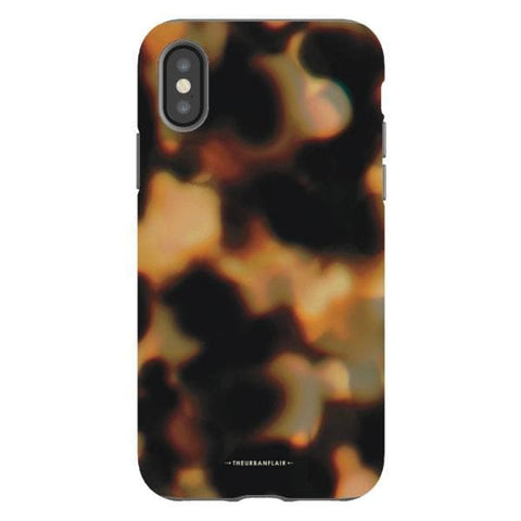 iPhone X/XS Gloss (High Sheen) Layered Tortoise Shell Tough Phone Case - The Urban Flair