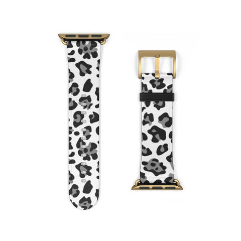 Shop The Leopard Animal Print Apple Watch Band Exclusively at The Urban Flair - Trendy Faux/Vegan Leather iWatch Straps - Affordable Replacements Bands For Women