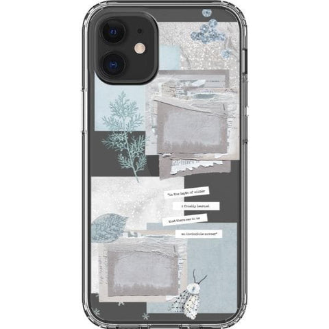 The Light Blue Winter Ephemera Collage iPhone 12 Pro Max by The Urban Flair ()