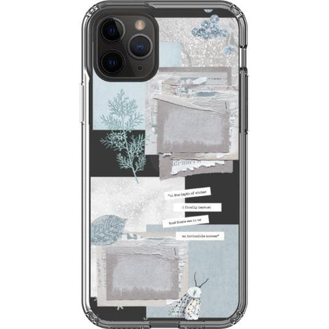 The Light Blue Winter Ephemera Collage iPhone 12 Pro Max by The Urban Flair ()