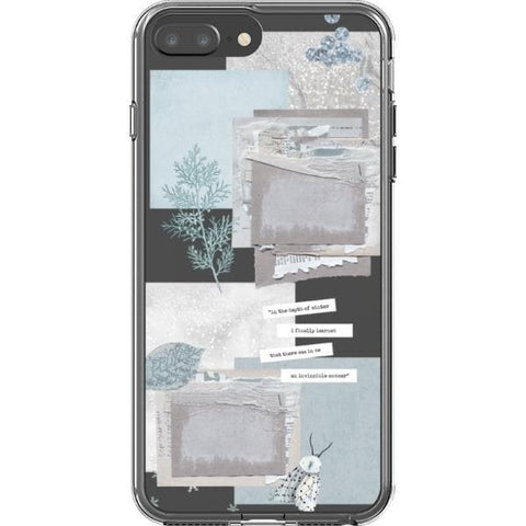 The Light Blue Winter Ephemera Collage iPhone 7 Plus/8 Plus by The Urban Flair ()