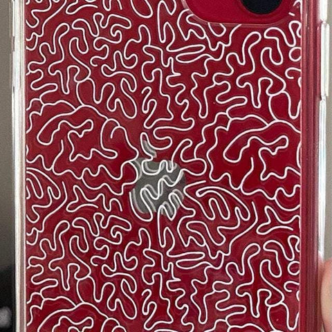 Line Art Doodles Clear Phone Case iPhone 12 Pro Max Black by The Urban Flair (Customer Feat)