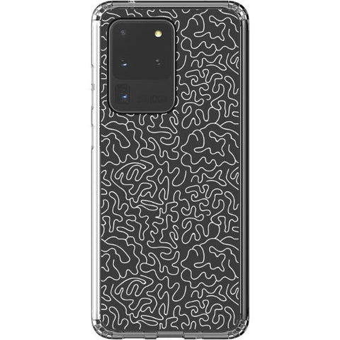 Line Art Doodles Clear Phone Case for your Galaxy S20 Ultra exclusively at The Urban Flair