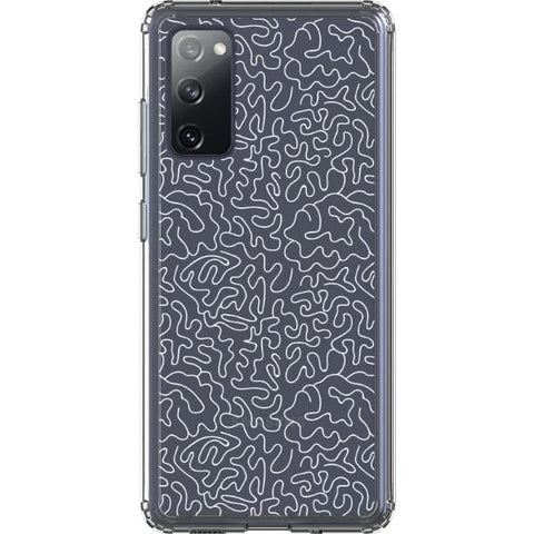 Line Art Doodles Clear Phone Case for your Galaxy S20 FE exclusively at The Urban Flair