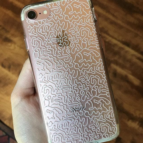 Line Art Doodles Clear Phone Case iPhone 12 Pro Max Black by The Urban Flair (Customer Feat)