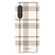 Luxury Cream Plaid Tough Phone Case Galaxy A90 5G Gloss [High Sheen] exclusively offered by The Urban Flair