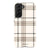 Luxury Cream Plaid Tough Phone Case Galaxy S21 Gloss [High Sheen] exclusively offered by The Urban Flair