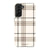 Luxury Cream Plaid Tough Phone Case Galaxy S21 Plus Gloss [High Sheen] exclusively offered by The Urban Flair