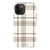 Luxury Cream Plaid Tough Phone Case iPhone 11 Pro Gloss [High Sheen] exclusively offered by The Urban Flair
