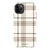 Luxury Cream Plaid Tough Phone Case iPhone 11 Pro Max Gloss [High Sheen] exclusively offered by The Urban Flair