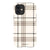 Luxury Cream Plaid Tough Phone Case iPhone 12 Mini Gloss [High Sheen] exclusively offered by The Urban Flair