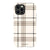 Luxury Cream Plaid Tough Phone Case iPhone 12 Pro Gloss [High Sheen] exclusively offered by The Urban Flair