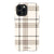 Luxury Cream Plaid Tough Phone Case iPhone 12 Pro Max Gloss [High Sheen] exclusively offered by The Urban Flair