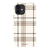 Luxury Cream Plaid Tough Phone Case iPhone 12 Satin [Semi-Matte] exclusively offered by The Urban Flair