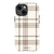 Luxury Cream Plaid Tough Phone Case iPhone 13 Mini Satin [Semi-Matte] exclusively offered by The Urban Flair