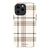 Luxury Cream Plaid Tough Phone Case iPhone 13 Pro Max Gloss [High Sheen] exclusively offered by The Urban Flair
