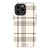 Luxury Cream Plaid Tough Phone Case iPhone 13 Pro Max Satin [Semi-Matte] exclusively offered by The Urban Flair