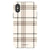 Luxury Cream Plaid Tough Phone Case iPhone X/XS Gloss [High Sheen] exclusively offered by The Urban Flair