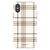 Luxury Cream Plaid Tough Phone Case iPhone X/XS Satin [Semi-Matte] exclusively offered by The Urban Flair