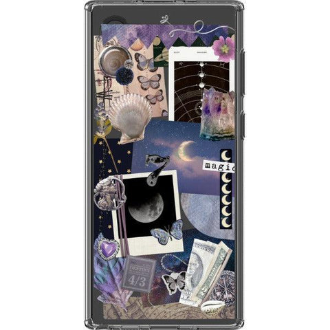 Magic Scraps Collage Clear Phone Case iPhone 13 Pro Max exclusively offered by The Urban Flair
