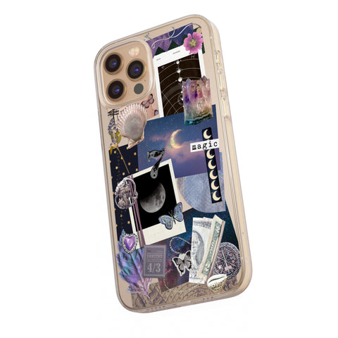 Magic Scraps Collage Phone Case For iPhone 13 Pro Max 12 Mini 11 XR XS 7 8 Plus SE 2020 Witchy Aesthetic Moodboard Design Feat