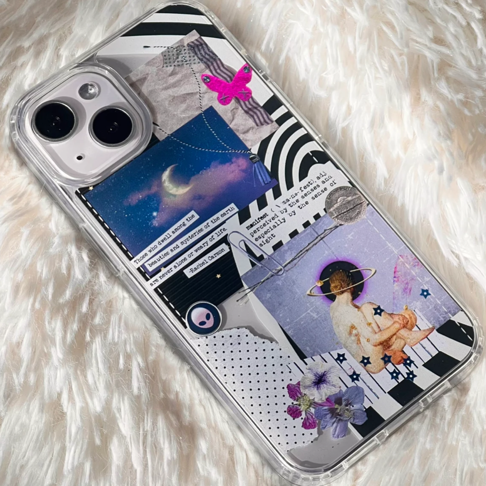 Manifest Collage Clear Phone Case1