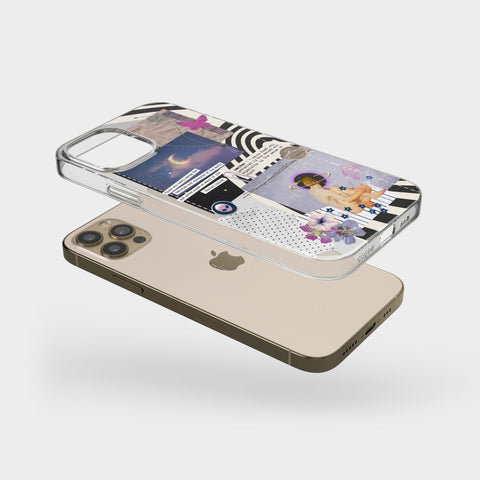 Manifest Celestial Scraps Collage Phone Case For iPhone 13 Pro Max 12 Mini 11 XR XS 7 8 Plus SE 2020 Aesthetic Moodboard Design Feat