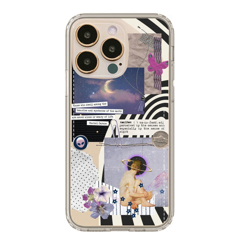 Manifest Celestial Scraps Collage Phone Case For iPhone 13 Pro Max 12 Mini 11 XR XS 7 8 Plus SE 2020 Aesthetic Moodboard Design Feat