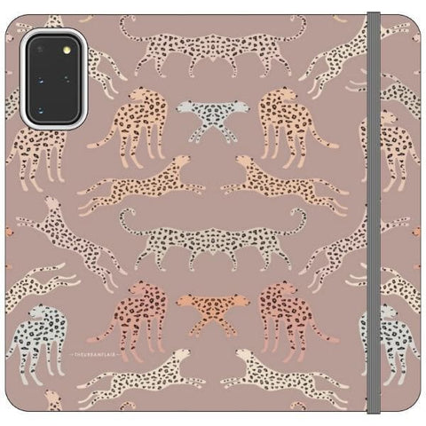 Galaxy S20 Plus Mauve Leopards Wallet Phone Case - The Urban Flair