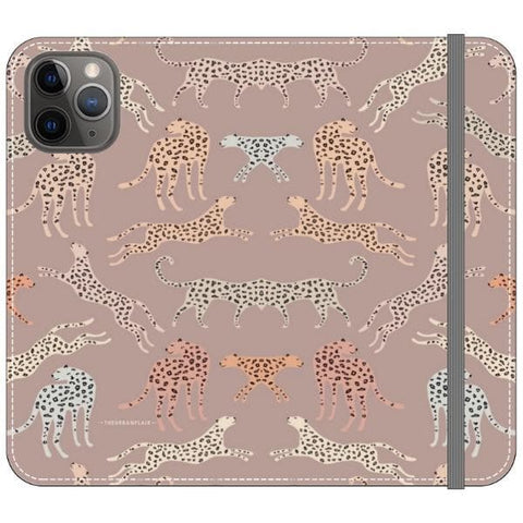 iPhone 11 Pro Mauve Leopards Wallet Phone Case - The Urban Flair