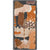 Messy Orange Watercolor Shapes Clear Phone Case iPhone 13 Pro Max exclusively offered by The Urban Flair