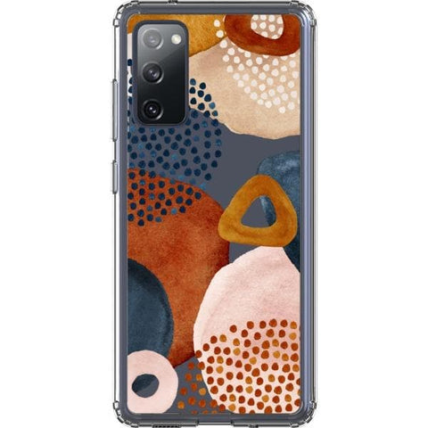 Galaxy S20 FE Messy Rustic Abstract Shapes Clear Phone Case - The Urban Flair