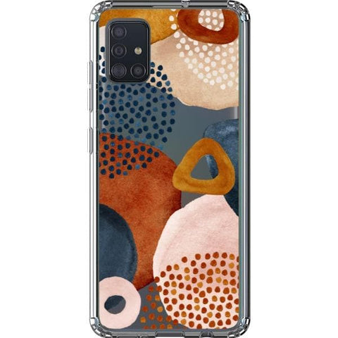 iPhone 13 Pro Max Messy Rustic Abstract Shapes Clear Phone Case - The Urban Flair