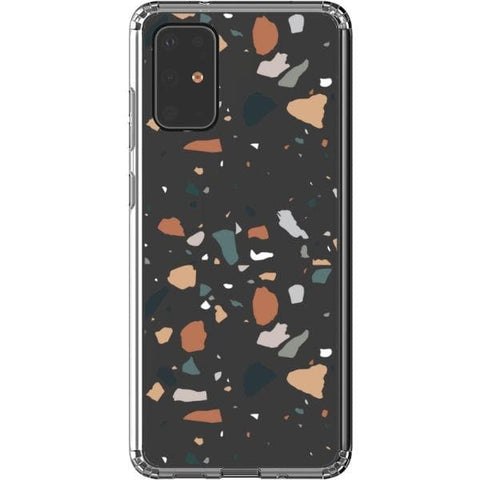 Minimal Earth Tone Terrazzo Clear Phone Case for your Galaxy S20 Plus exclusively at The Urban Flair