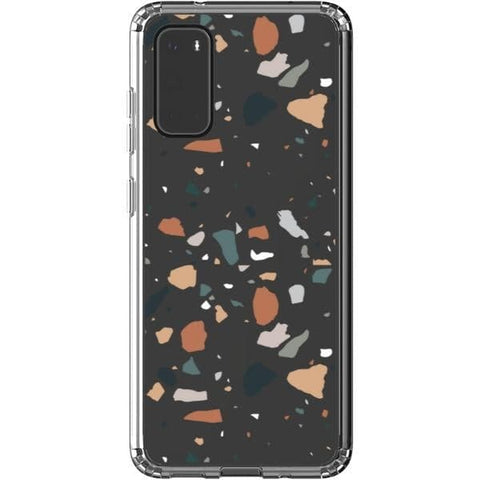 Minimal Earth Tone Terrazzo Clear Phone Case for your Galaxy S20 exclusively at The Urban Flair