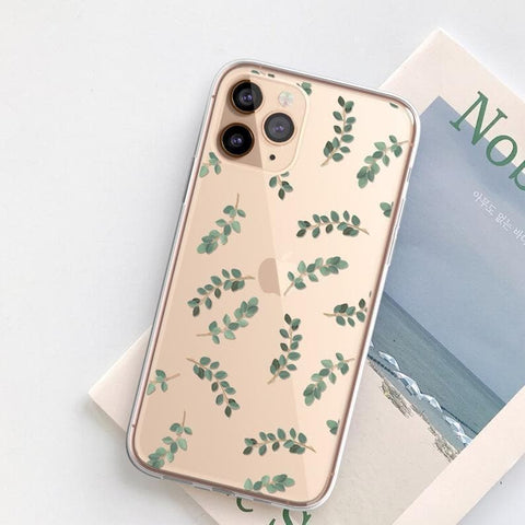 Minimal Branches Clear Phone Case iPhone 12 Pro Max by The Urban Flair (Feat)