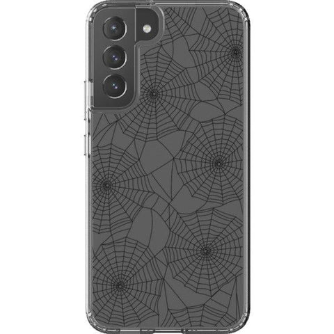 Minimal Spider Web Clear Phone Case