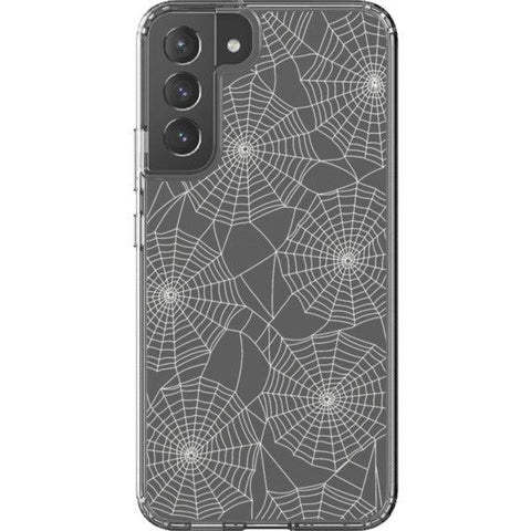 Minimal Spider Web Clear Phone Case