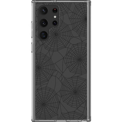 Minimal Spider Web Clear Phone Case