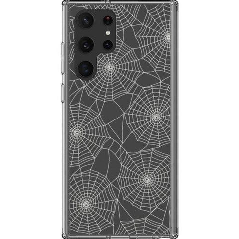 Minimal Spider Web Clear Phone Case