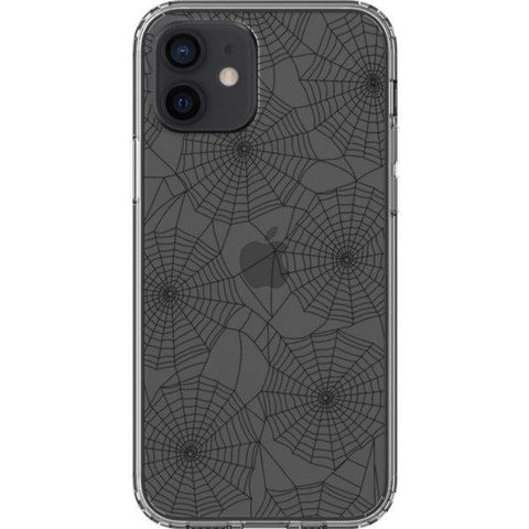 Minimal Spider Web Clear Phone Case