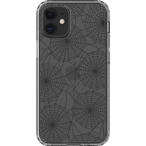 Minimal Spider Web Clear Phone Case