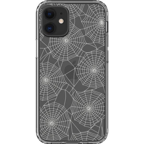 Minimal Spider Web Clear Phone Case