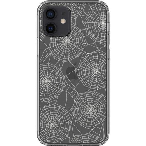 Minimal Spider Web Clear Phone Case