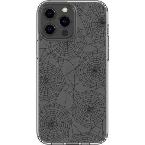 Minimal Spider Web Clear Phone Case