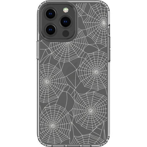 Minimal Spider Web Clear Phone Case