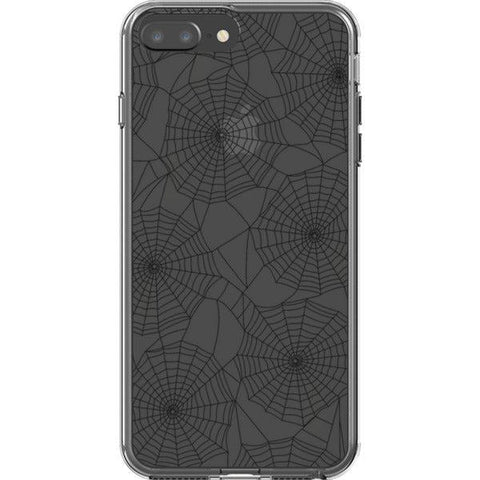 Minimal Spider Web Clear Phone Case