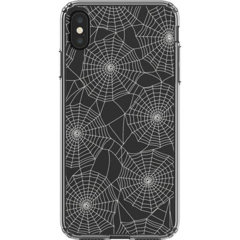 Minimal Spider Web Clear Phone Case