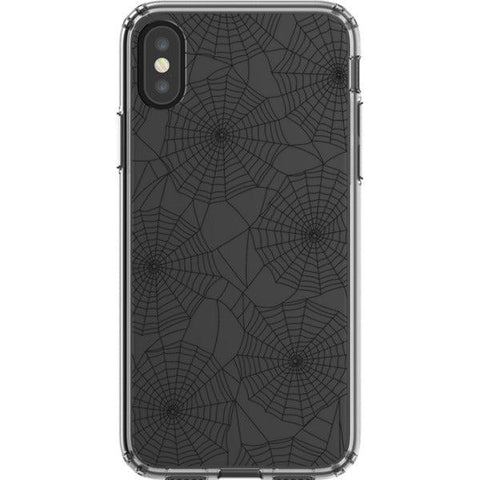 Minimal Spider Web Clear Phone Case
