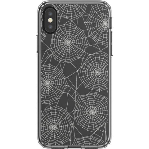 Minimal Spider Web Clear Phone Case